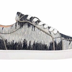 Men's Christian Louboutin Rantus Orlato Denim in Navy and White